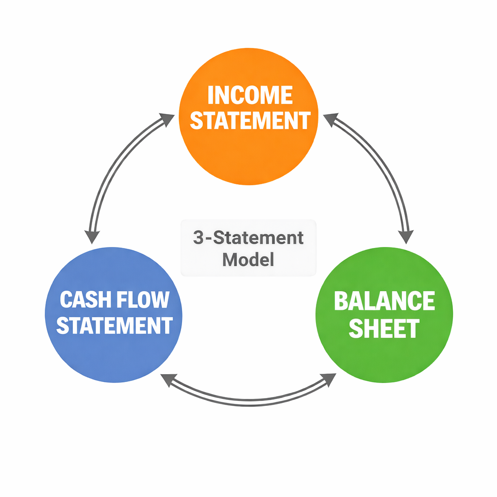 What is the 3-Statement Model?